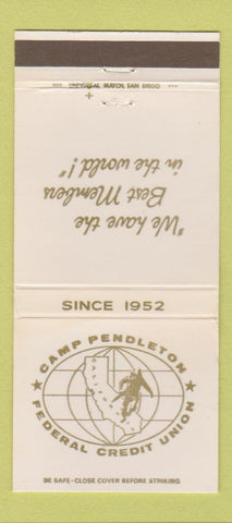 Matchbook Cover - Camp Pendleton Federal Credit Union CA 30 Strike