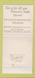 Matchbook Cover - Camp Pendleton Federal Credit Union CA 30 Strike