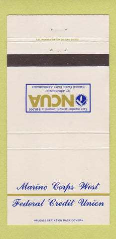 Matchbook Cover - NCUA Marine Corps Credit Union 30 Strike