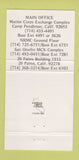 Matchbook Cover - NCUA Marine Corps Credit Union 30 Strike
