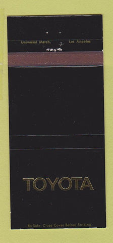 Matchbook Cover - Toyota Mazda Orangeburg SC 30 Strike