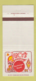 Matchbook Cover - Lucy's Anchorage AK Holiday Inn 30 Strike