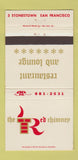 Matchbook Cover - Red Chimney Restaurant San Francisco CA 30 Strike