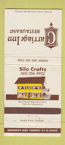 Matchbook Cover - Carriage Inn Restaurant North Conway NH 30 Strike