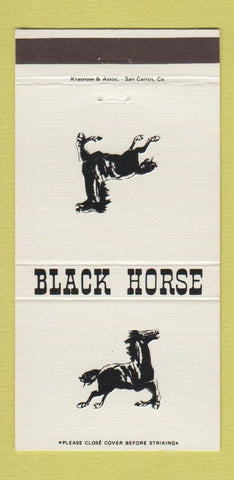 Matchbook Cover - Black Horse Restaurant Burlingame CA 30 Strike