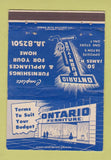 Matchbook Cover - Ontario Furniture GE Appliances WEAR 40 Strike