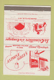 Matchbook Cover - Antoine Gilly's Restaurant Banksville NY 40 Strike