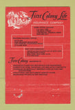 Matchbook Cover - First Colony Life Insurance Lynchburg VA 40 Strike