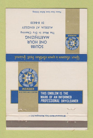 Matchbook Cover - Squibb Dry Cleaning 40 Strike