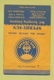 Matchbook Cover - Sperry Sun Well Surveying oil Philadelphia Houston 40 Strike