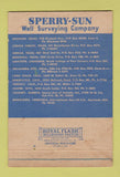 Matchbook Cover - Sperry Sun Well Surveying oil Philadelphia Houston 40 Strike