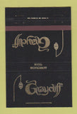 Matchbook Cover - Graycliff Hotel Nassau Bahamas 40 Strike