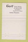 Matchbook Cover - Graycliff Hotel Nassau Bahamas 40 Strike