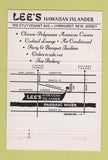 Matchbook Cover - Lee's Hawaiian Islander Polynesian Clifton NJ 40 Strike