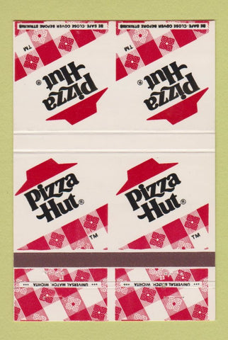 Matchbook Cover - Pizza Hut DOUBLE PRINT 40 Strike