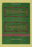 Matchbook Cover - Lonnegan's Grill billiards Hurst TX 40 Strike