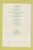 Matchbook Cover - Pump Room Chicago IL RJ Grunts WEAR 40 Strike