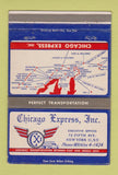 Matchbook Cover - Chicago Express Trucking New York City 40 Strike
