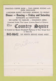 Matchbook Cover - Country Squire Restaurant  Oakville ON 40 Strike