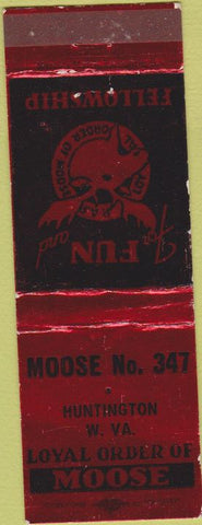 Matchbook Cover - Matchbook Cover Moose Lodge Huntington WV