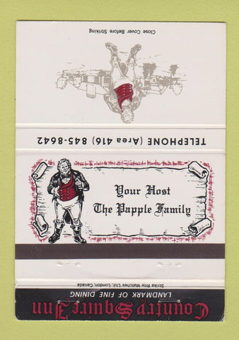 Matchbook Cover - Country Squire Restaurant  Oakville ON 40 Strike