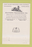 Matchbook Cover - Southern Trackworks Railroad Chattanooga TN 40 Strike