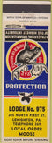 Matchbook Cover - Matchbook Cover Moose Lodge Lehighton PA