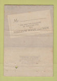 Matchbook Cover - William Wise Jewelry Brooklyn NY WEAR 40 Strike