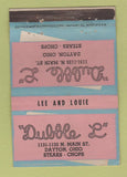 Matchbook Cover - Dubble L Dayton OH restaurant ADVANCE WEAR 40 Strike