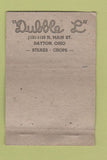 Matchbook Cover - Dubble L Dayton OH restaurant ADVANCE WEAR 40 Strike
