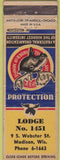 Matchbook Cover - Matchbook Cover Moose Lodge Madison WI WEAR