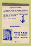 Matchbook Cover - Richard Nixon RMS football WEAR 40 Strike