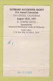 Matchbook Cover - Richard Nixon RMS football WEAR 40 Strike