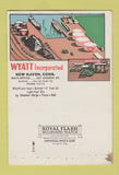 Matchbook Cover - Wyatt Coal Oil New Haven CT SAMPLE 40 Strike