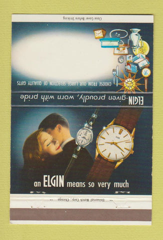 Matchbook Cover - Elgin Watches 40 Strike