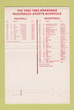 Matchbook Cover - Metro Bank Arkansas Razorbacks 1982 Schedule 40 Strike