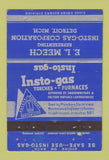 Matchbook Cover - Insto Gas EL Meech Detroit MI 40 Strike