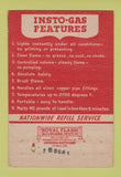 Matchbook Cover - Insto Gas EL Meech Detroit MI 40 Strike