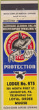 Matchbook Cover - Matchbook Cover Moose Lodge Lehighton PA