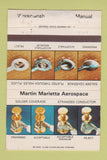 Matchbook Cover - Martin Marietta Aerospace Orlando FL WORN 40 Strike