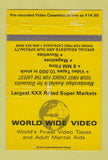 Matchbook Cover - World Wide Video XXX Porn WEAR 40 Strike