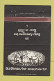 Matchbook Cover - Old Drove Inn Dover Plains NY 40 Strike