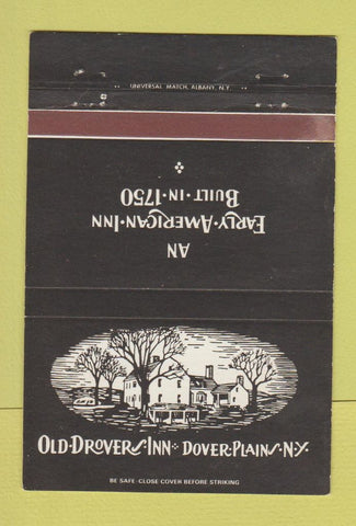 Matchbook Cover - Old Drove Inn Dover Plains NY 40 Strike