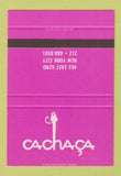 Matchbook Cover - Cachaca New York City SAMPLE 40 Strike