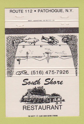 Matchbook Cover - South Shore Restaurant Patchogue NY 40 Strike