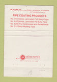 Matchbook Cover - Plicoflex Casper WY pipe coating products 40 Strike