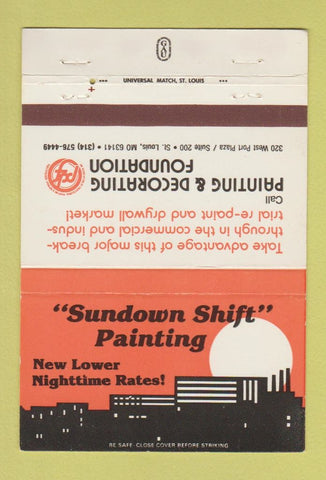 Matchbook Cover - Painting Decorating Foundation St Louis MO 40 Strike