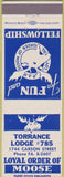 Matchbook Cover - Matchbook Cover Moose Lodge Torrance CA