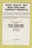 Matchbook Cover - New York Wire Door Window Screens York PA 40 Strike