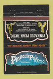 Matchbook Cover - Pinnacle Peak Patio Scottsdale AZ Brookfield WI 40 Strike